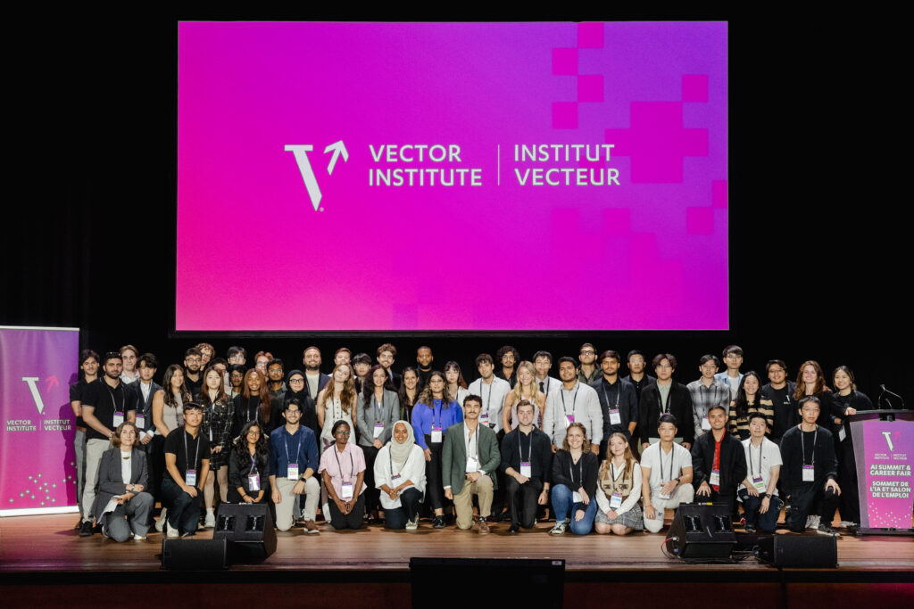 Group shot of Vector Scholarship in AI recipients
