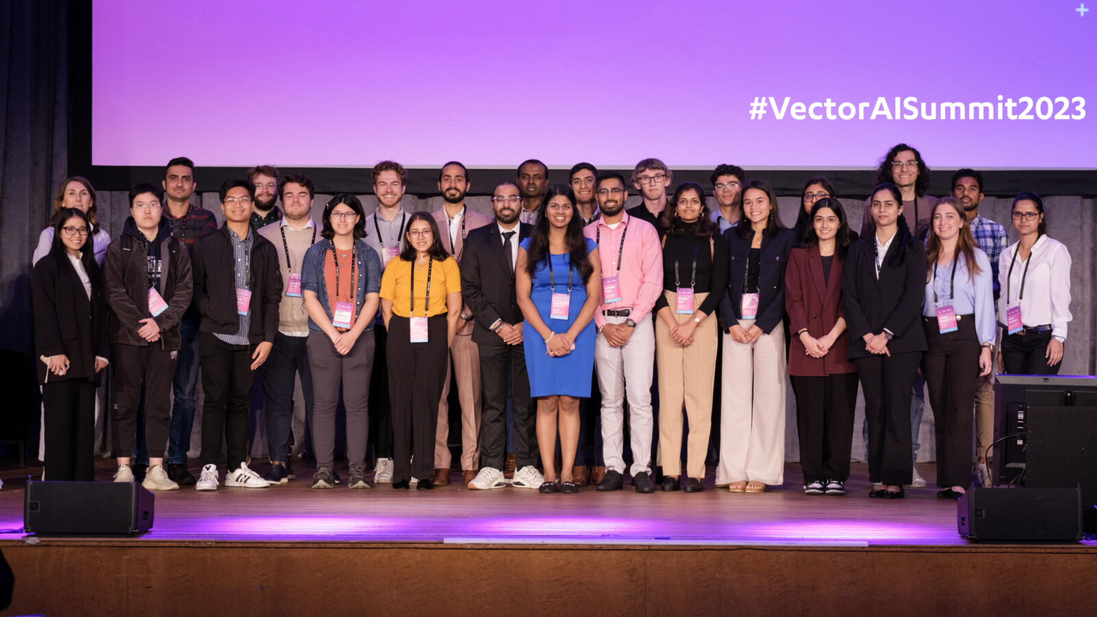 Group shot of Vector Scholarship in AI recipients